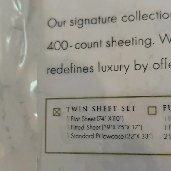 New The Marcus x Sferra Taupe Twin, Sateen Sheet Set. - Picture 4 of 4